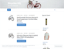 Tablet Screenshot of bicycleshq.com